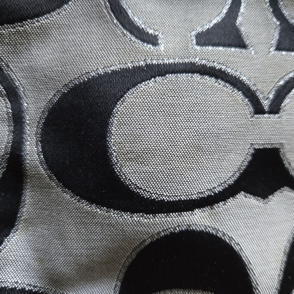 Coach Black and Gray Signature Medium Crossbody Bag - Picture 9 of 10